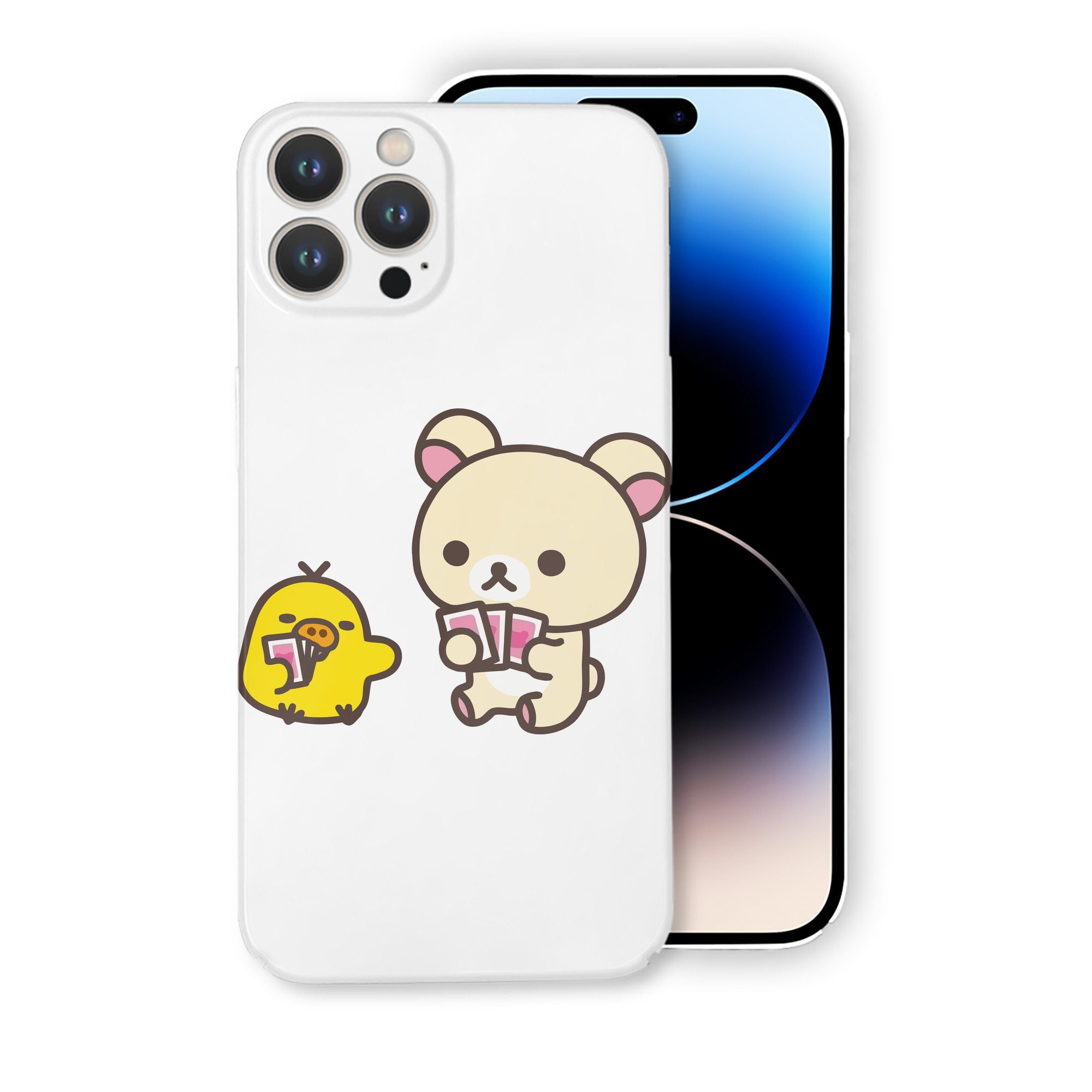 （画像用） リラックマ リラックマ キイロイトリ Rilakkuma Korilakkuma Kiiroitori 【iPhone 14シリーズ対応】ハードケース